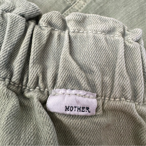 MOTHER Women's Straight Leg Jeans in Sage Green - Picture 12 of 14